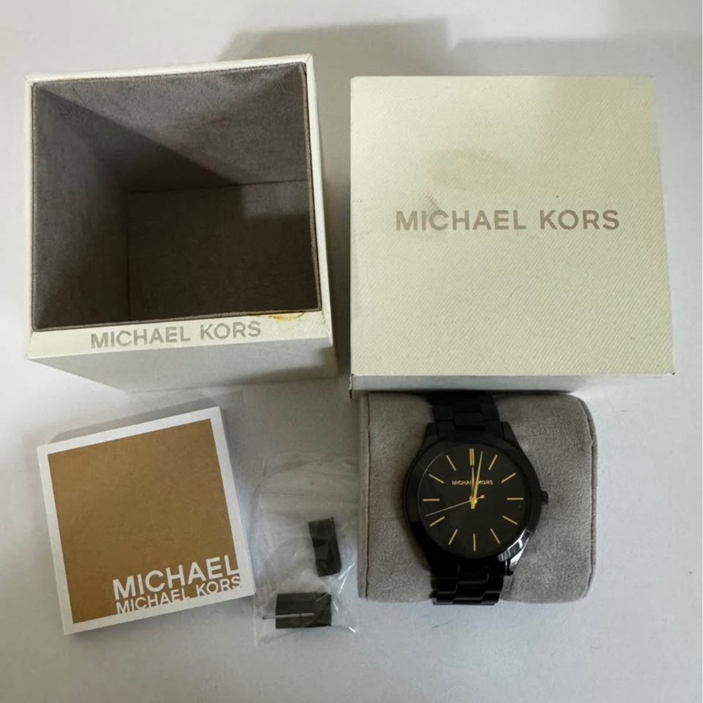 Black Michael Kors unisex watch